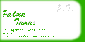 palma tamas business card